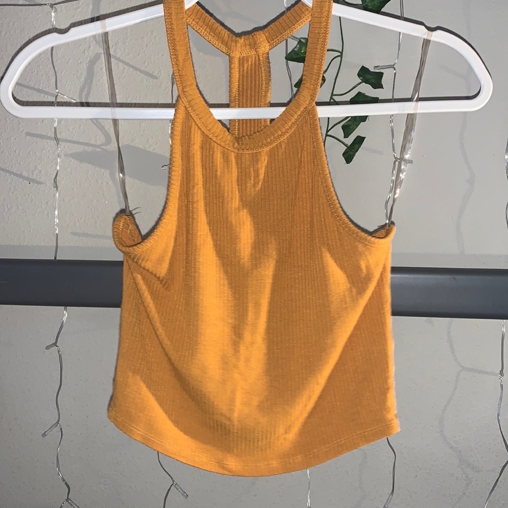 Bozzolo Mustard Yellow Halter tanktop